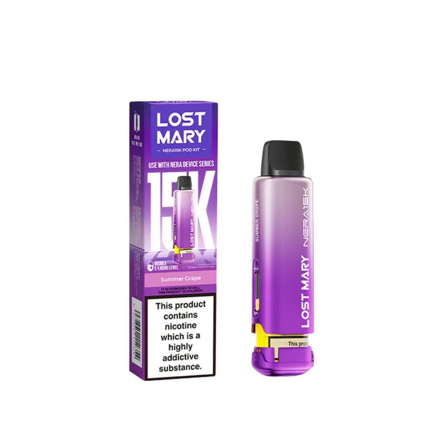 Lost Mary Nera Pods | 15,000 Puffs - Summer Grape-Planet Puff