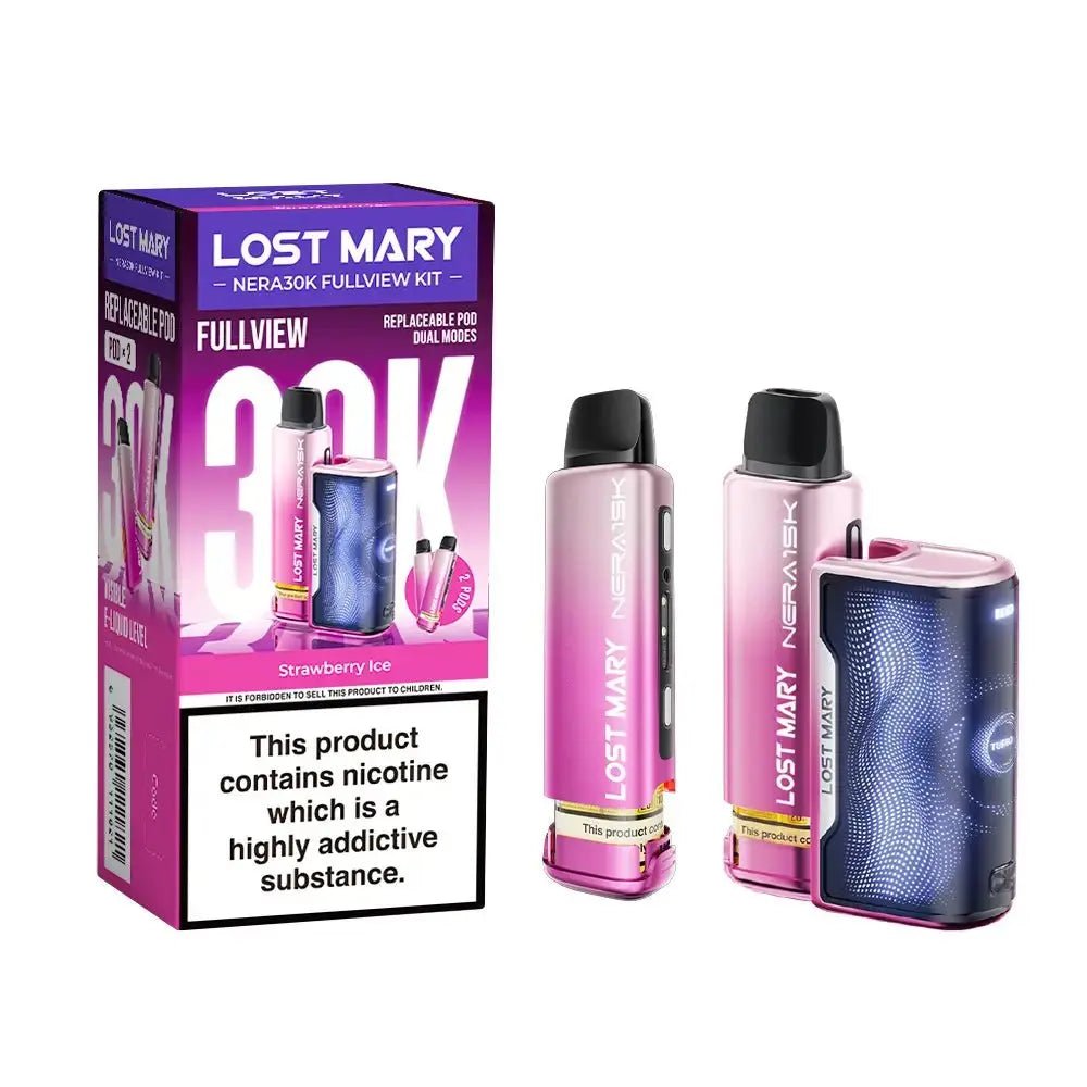 Lost Mary Nera 30K Full View Prefilled Pod Kit - Strawberry Ice-Planet Puff