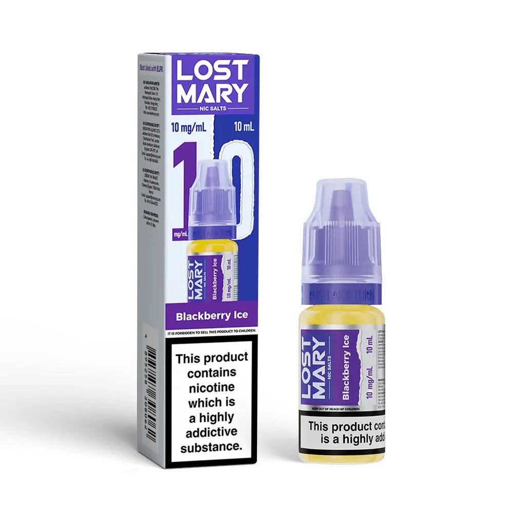Lost Mary Nic Salt 10ml | Lost Mary Vape Juice - Blackberry Ice-Planet Puff
