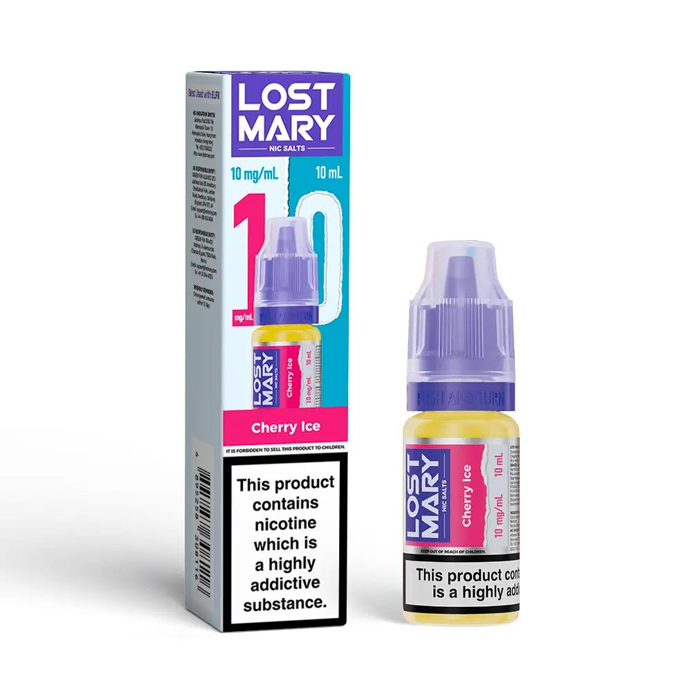 Lost Mary Nic Salt 10ml | Lost Mary Vape Juice - Cherry Ice-Planet Puff