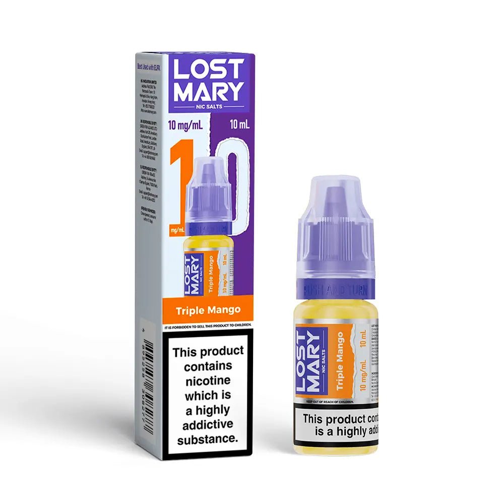 Lost Mary Nic Salt 10ml | Lost Mary Vape Juice - Triple Mango-Planet Puff