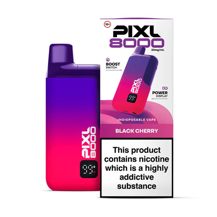 PIXL 8000 Prefilled Vape Kit - 8000 Puffs - Black Cherry-Planet Puff