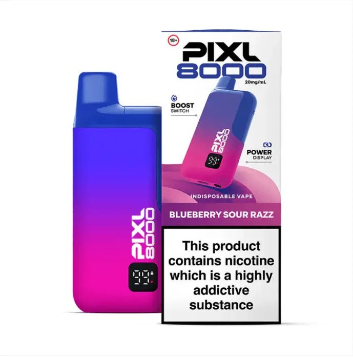 PIXL 8000 Prefilled Vape Kit - 8000 Puffs - Blueberry Sour Razz-Planet Puff