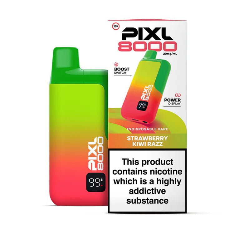 PIXL 8000 Prefilled Vape Kit - 8000 Puffs - Strawberry Kiwi Bubba-Planet Puff