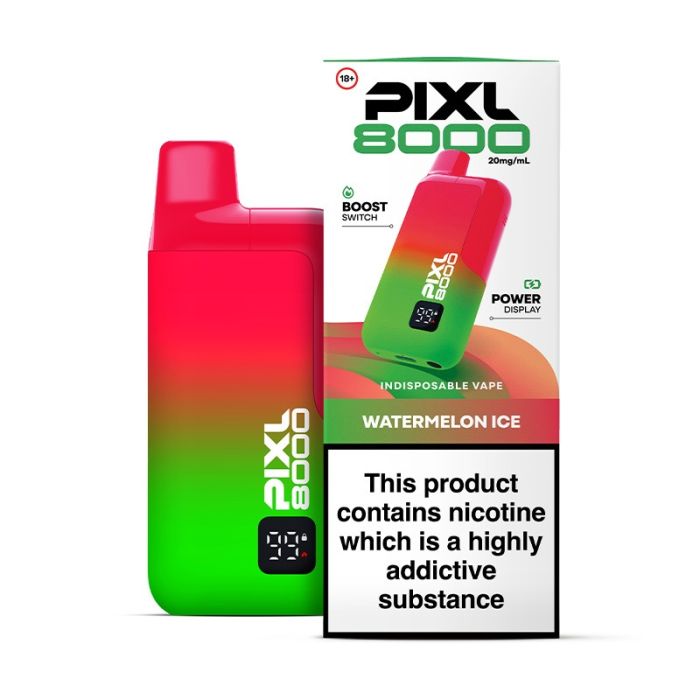 PIXL 8000 Prefilled Vape Kit - 8000 Puffs - Watermelon Ice-Planet Puff
