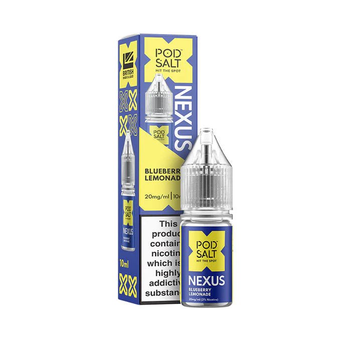Pod Salt Vape Juice Nexus 10ml | Nic Salts - Blueberry Lemonade-Planet Puff