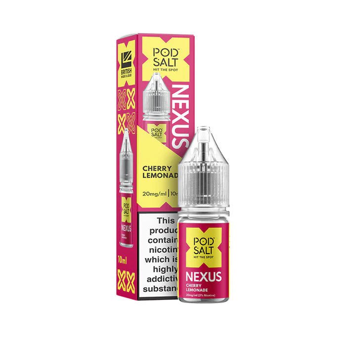 Pod Salt Vape Juice Nexus 10ml | Nic Salts - Cherry Lemonade-Planet Puff