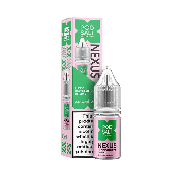 Pod Salt Vape Juice Nexus 10ml | Nic Salts - Fizzy Watermelon Gummy-Planet Puff