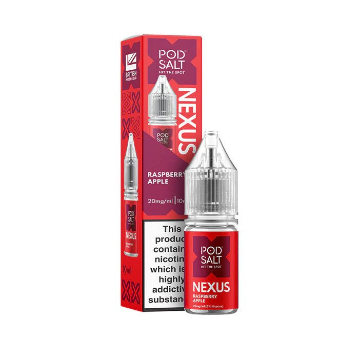 Pod Salt Vape Juice Nexus 10ml | Nic Salts - Raspberry Apple-Planet Puff