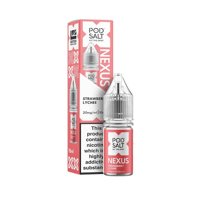 Pod Salt Vape Juice Nexus 10ml | Nic Salts - Strawberry Lychee-Planet Puff