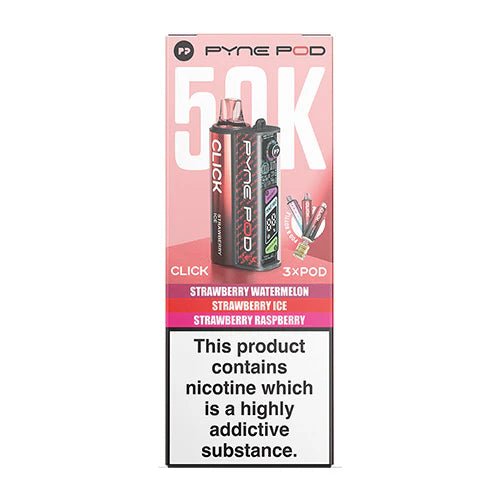 Pyne Pod 50K Click Prefilled Pod Kit -Strawberry Edition-Planet Puff