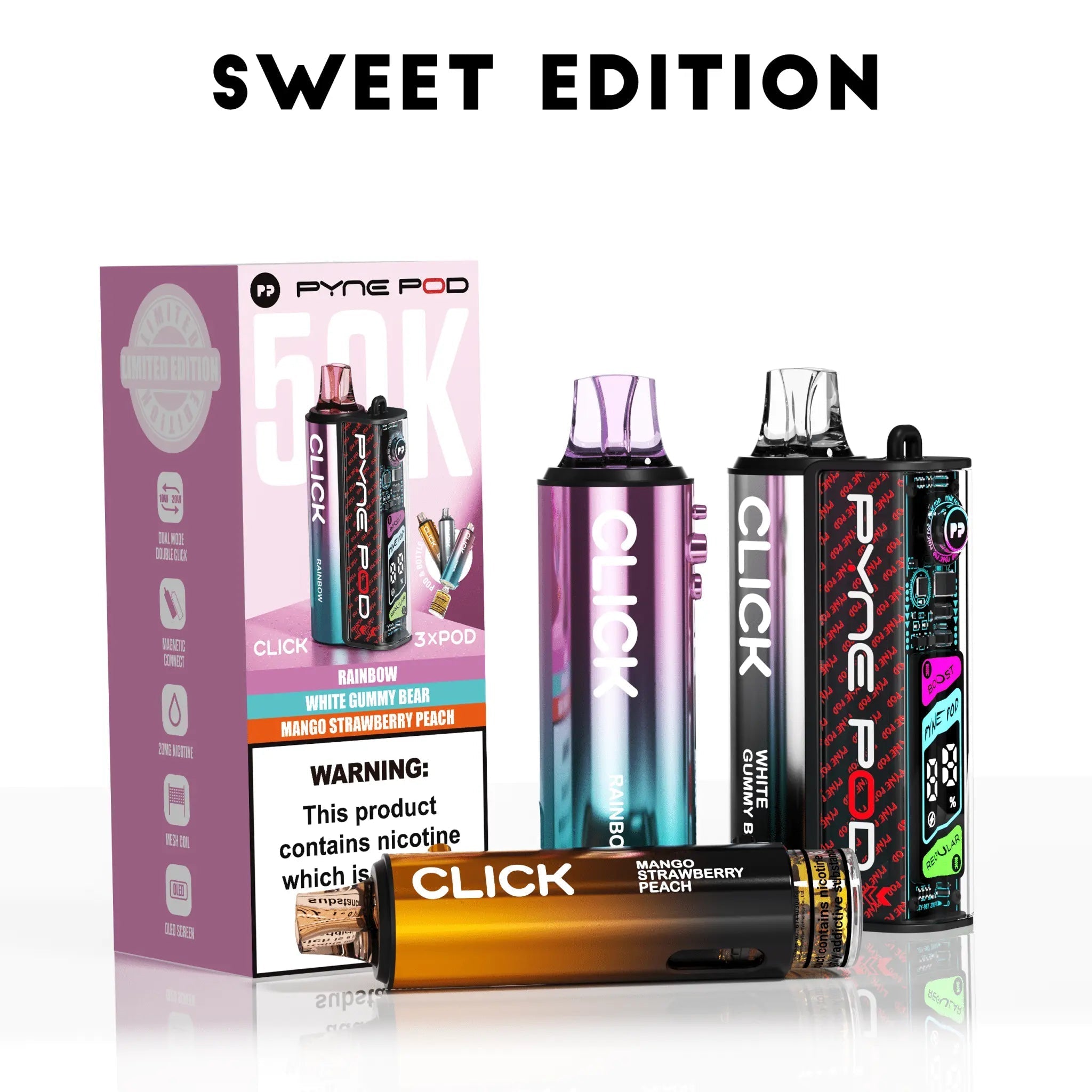Pyne Pod 50K Click Prefilled Pod Kit -Sweet Edition-Planet Puff