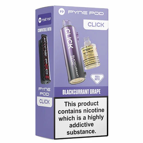 Pyne Pod Click Refill Pods + Refill Container -Blackcurrant Grape-Planet Puff