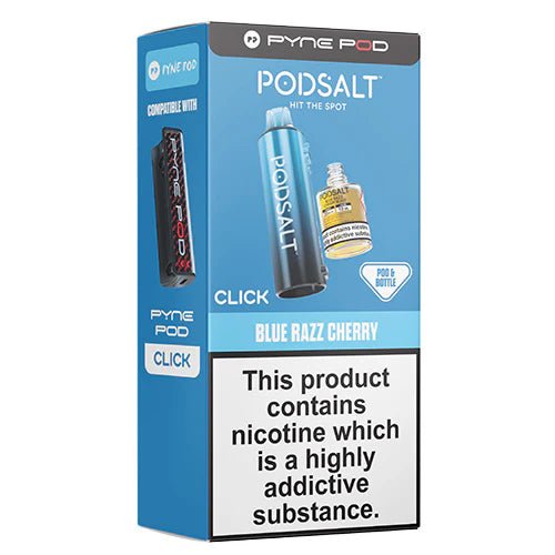 Pyne Pod Click Refill Pods + Refill Container -Blue Razz Cherry Blast-Planet Puff