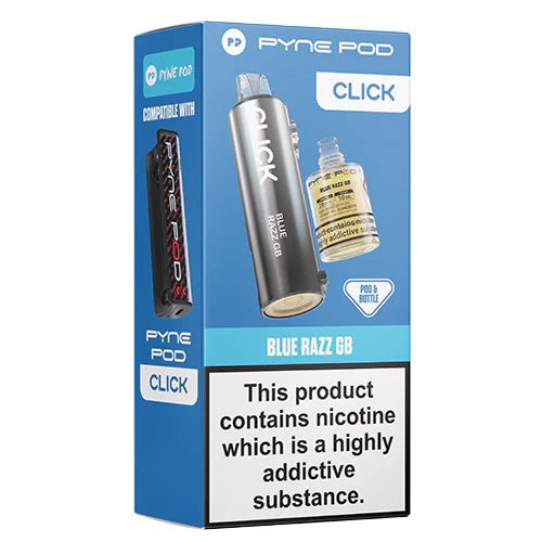 Pyne Pod Click Refill Pods + Refill Container -Blue Razz Gummy Bear-Planet Puff