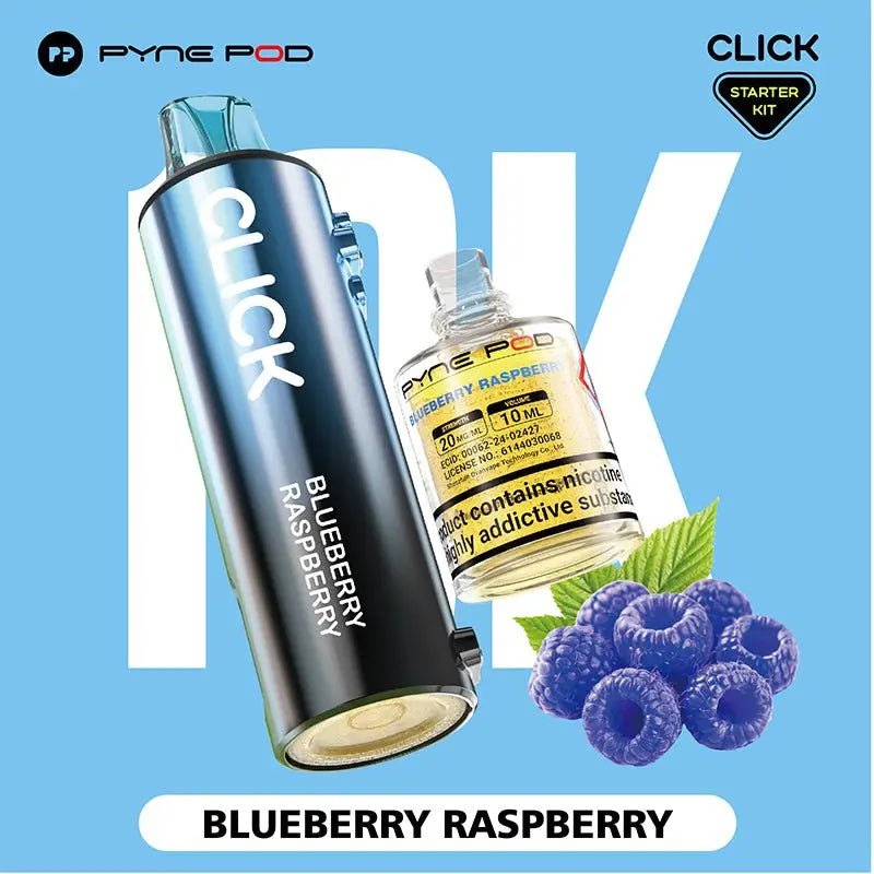 Pyne Pod Click Refill Pods + Refill Container -Blueberry Raspberry-Planet Puff