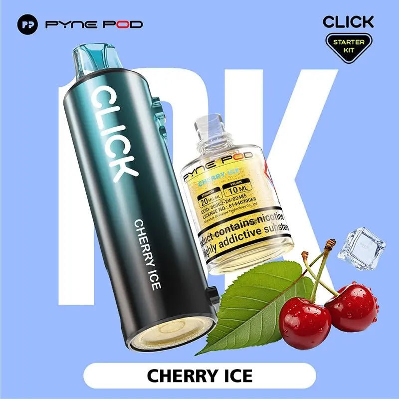 Pyne Pod Click Refill Pods + Refill Container -Cherry Ice-Planet Puff