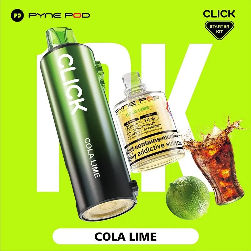 Pyne Pod Click Refill Pods + Refill Container -Cola Lime-Planet Puff