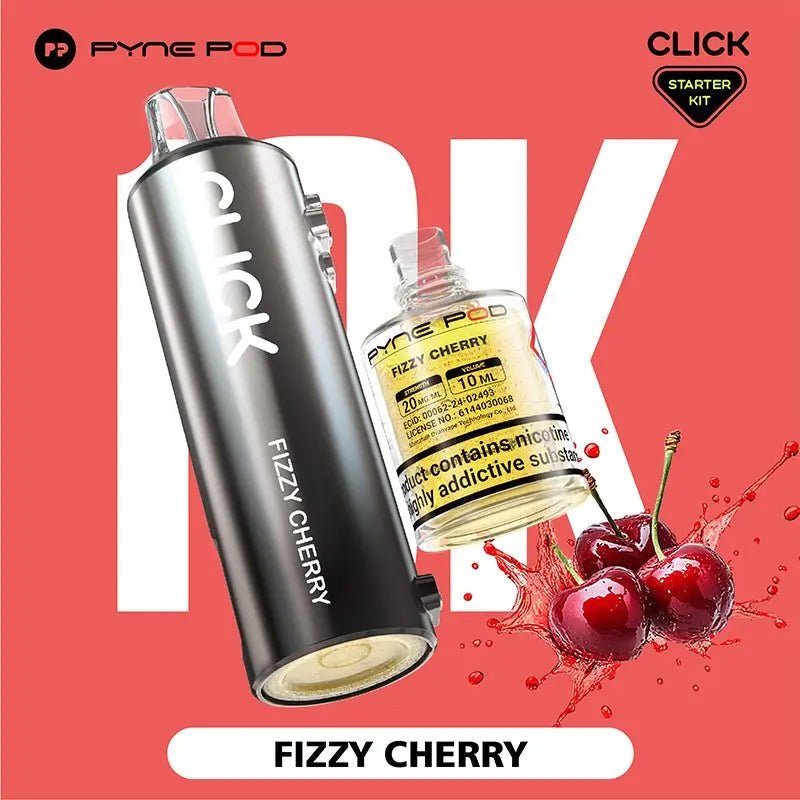 Pyne Pod Click Refill Pods + Refill Container -Fizzy Cherry-Planet Puff