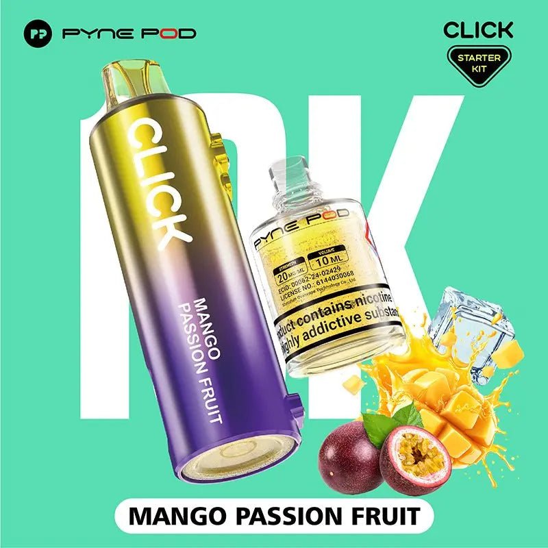 Pyne Pod Click Refill Pods + Refill Container -Mango Passion Fruit-Planet Puff