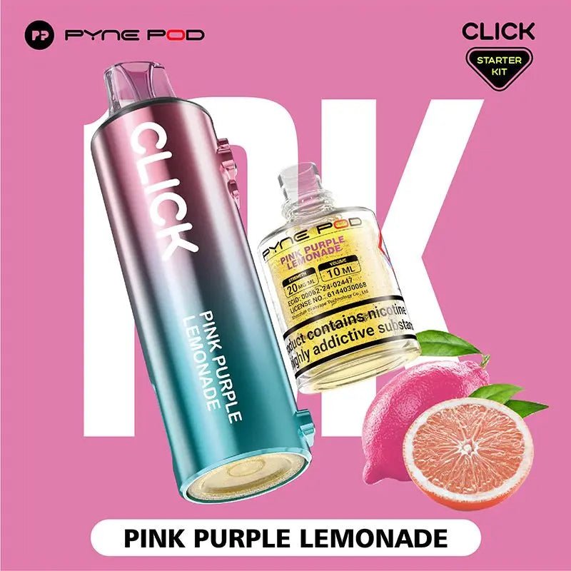 Pyne Pod Click Refill Pods + Refill Container -Pink Purple Lemonade-Planet Puff