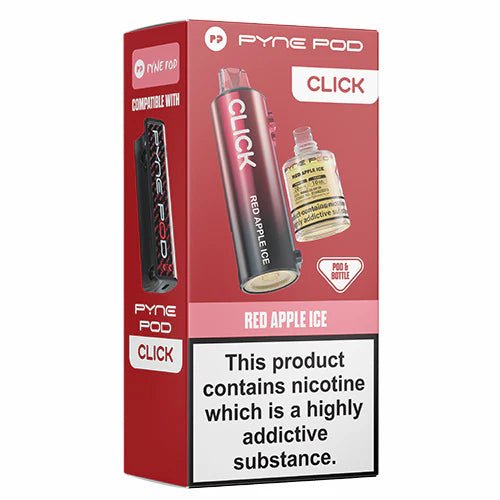 Pyne Pod Click Refill Pods + Refill Container -Red Apple Ice-Planet Puff
