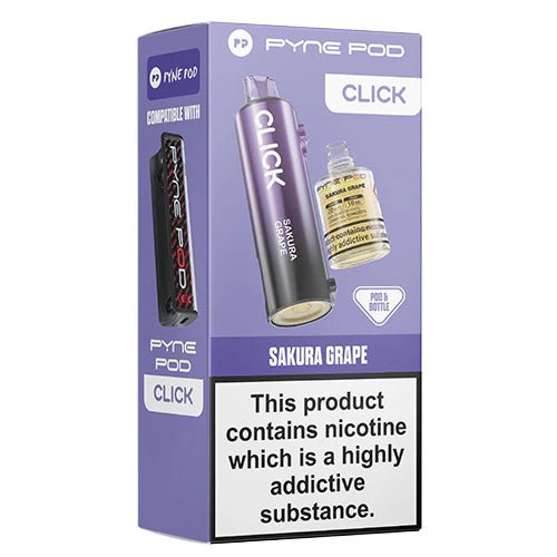 Pyne Pod Click Refill Pods + Refill Container -Sakura Grape-Planet Puff