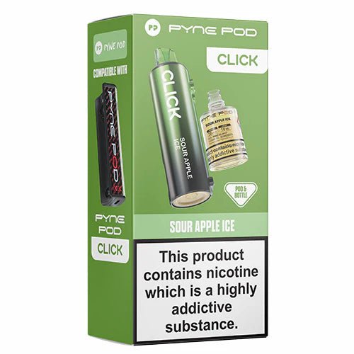 Pyne Pod Click Refill Pods + Refill Container -Sour Apple Ice-Planet Puff