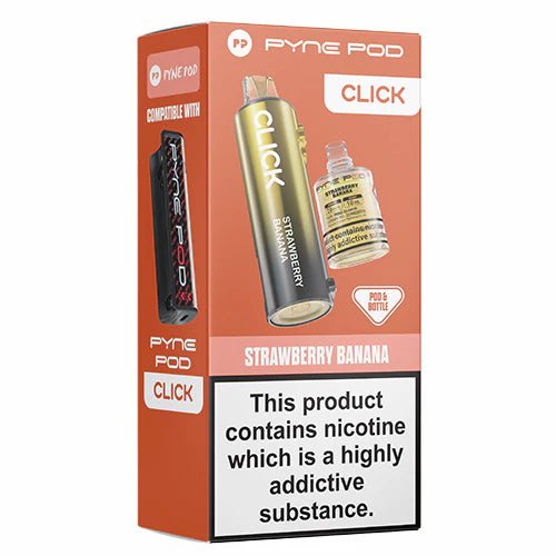 Pyne Pod Click Refill Pods + Refill Container -Strawberry Banana-Planet Puff