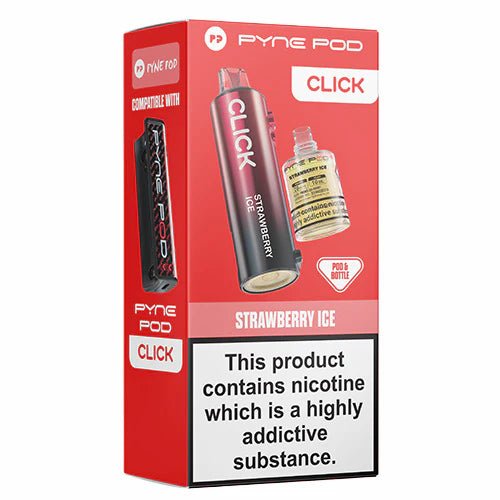 Pyne Pod Click Refill Pods + Refill Container -Strawberry Ice-Planet Puff