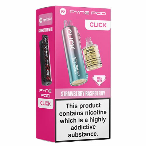 Pyne Pod Click Refill Pods + Refill Container -Strawberry Raspberry-Planet Puff