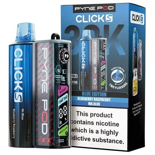 Pyne Pod Click S 30K Prefilled Pod Kit - Blue Edition-Planet Puff