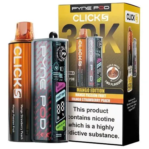 Pyne Pod Click S 30K Prefilled Pod Kit - Mango Edition-Planet Puff
