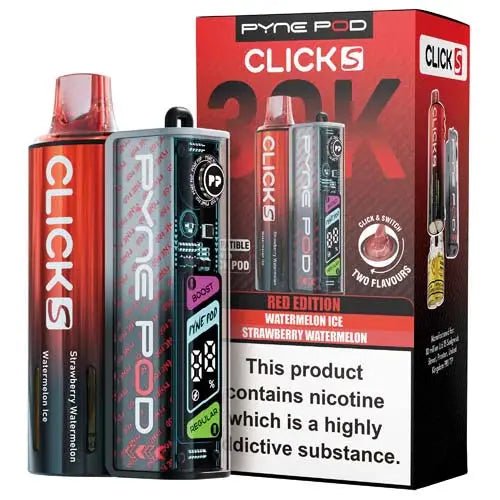 Pyne Pod Click S 30K Prefilled Pod Kit - Red Edition-Planet Puff