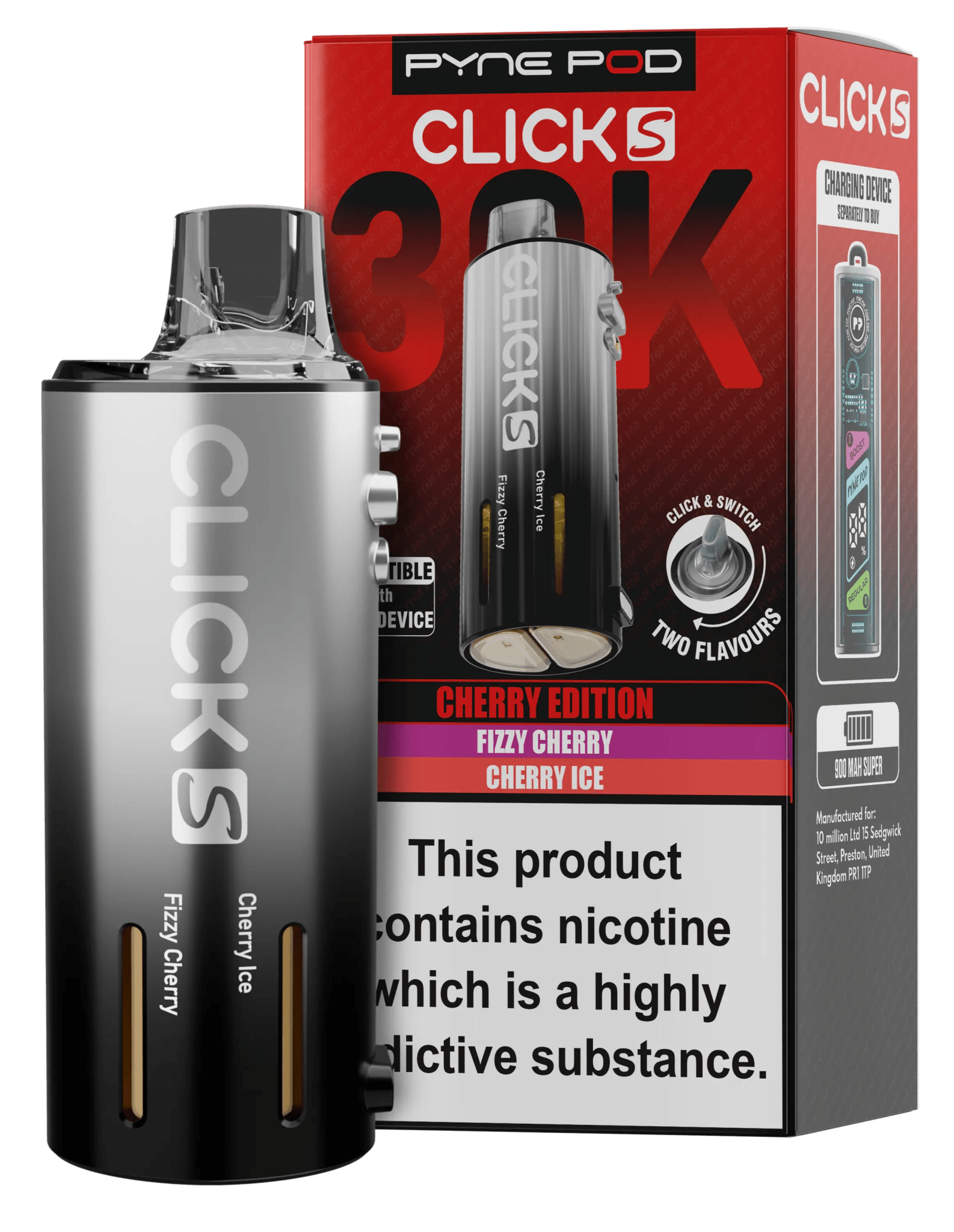 Pyne Pod Click S 30K Prefilled Pods - varient_name - Planet Puff