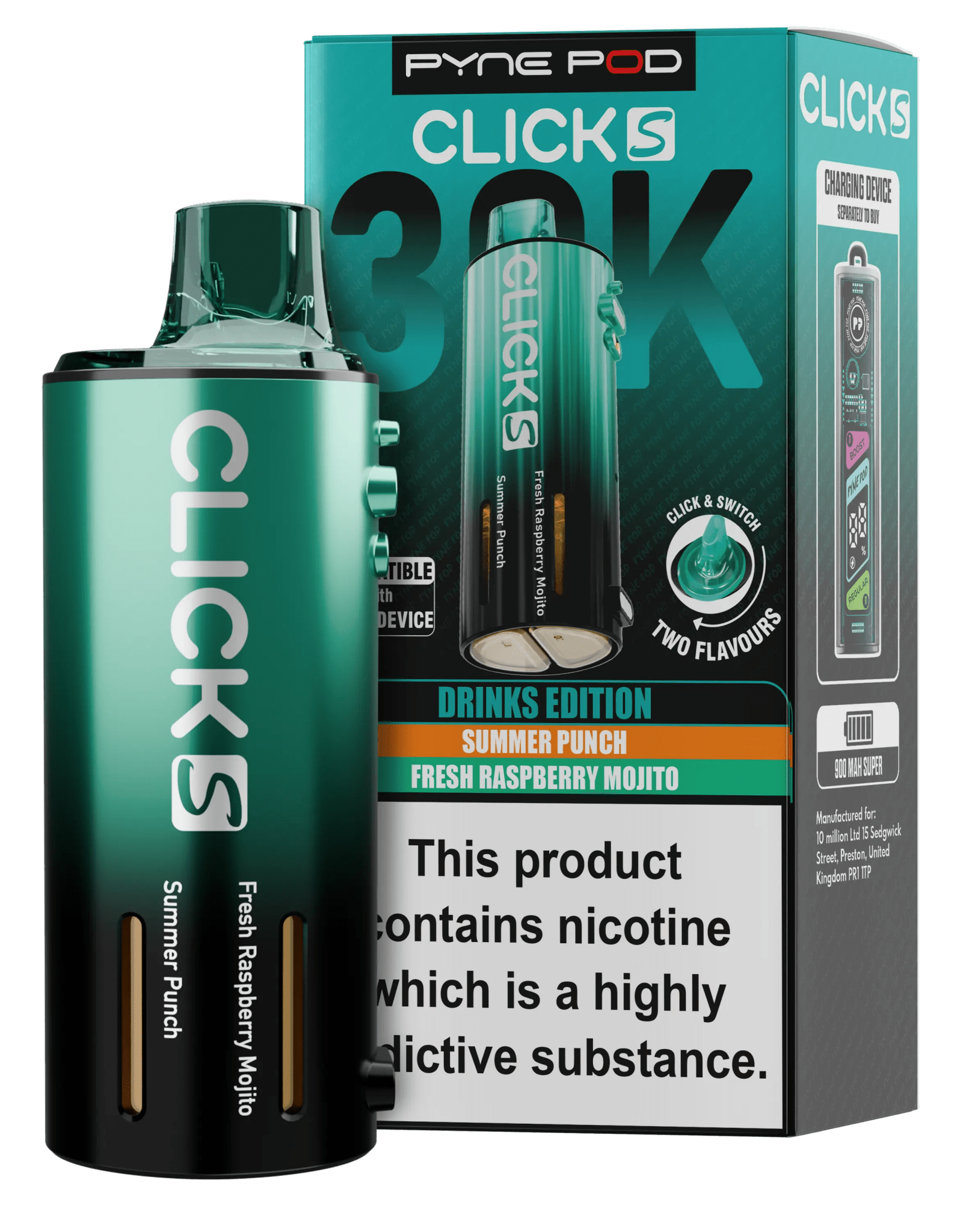 Pyne Pod Click S 30K Prefilled Pods - varient_name - Planet Puff