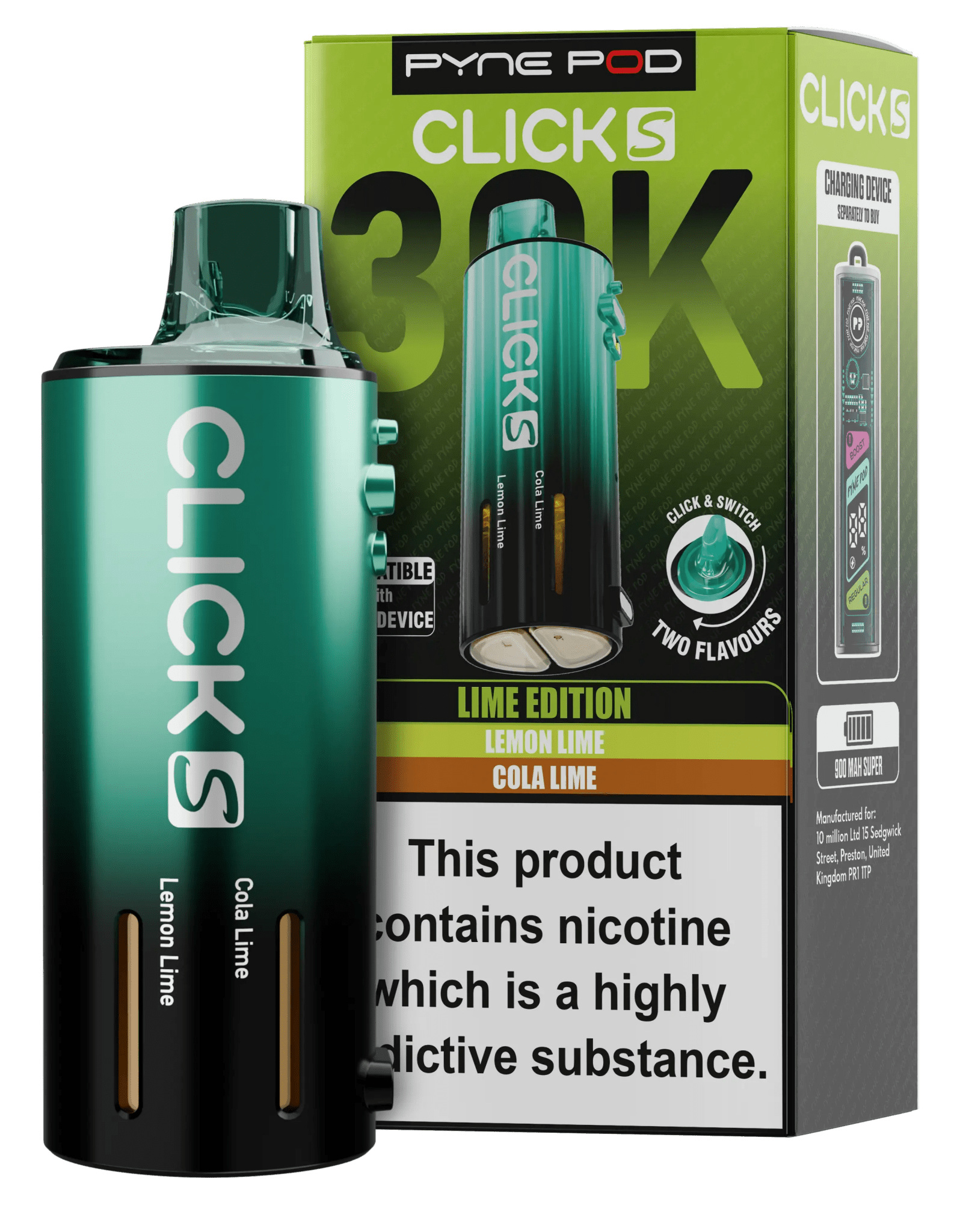 Pyne Pod Click S 30K Prefilled Pods - varient_name - Planet Puff