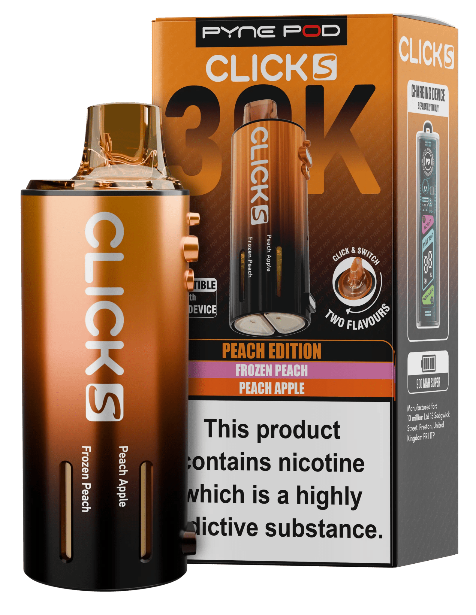 Pyne Pod Click S 30K Prefilled Pods - varient_name - Planet Puff