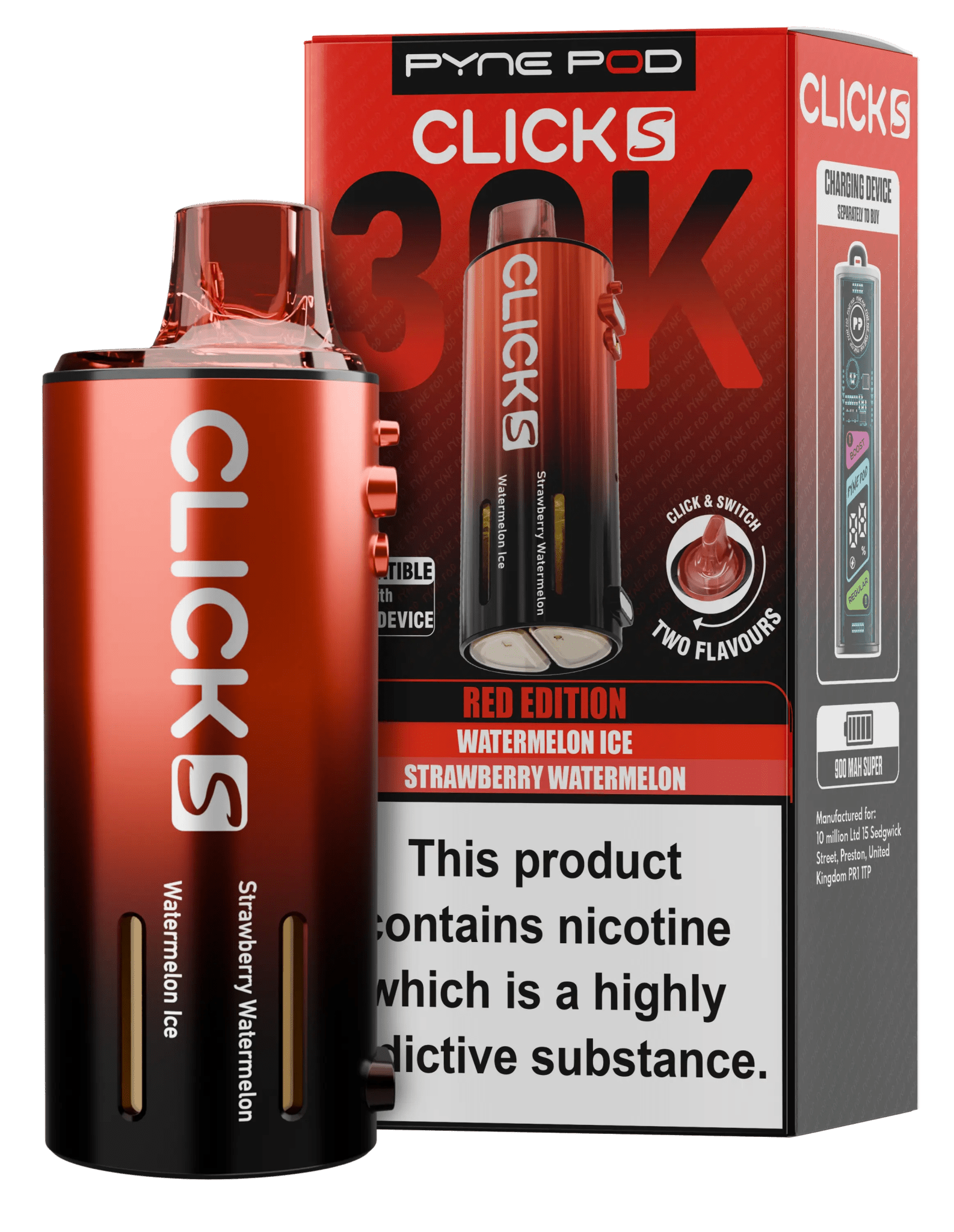 Pyne Pod Click S 30K Prefilled Pods - varient_name - Planet Puff