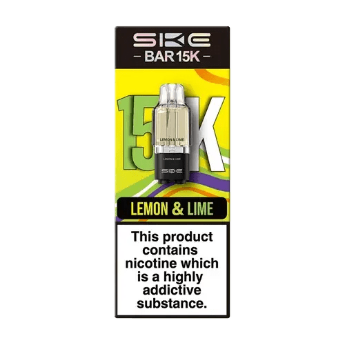 SKE Bar 15K Refill Pods + Container Tank | Crystal Vapes -Lemon Lime-Planet Puff