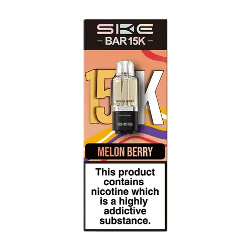 SKE Bar 15K Refill Pods + Container Tank | Crystal Vapes -Melon Berry-Planet Puff