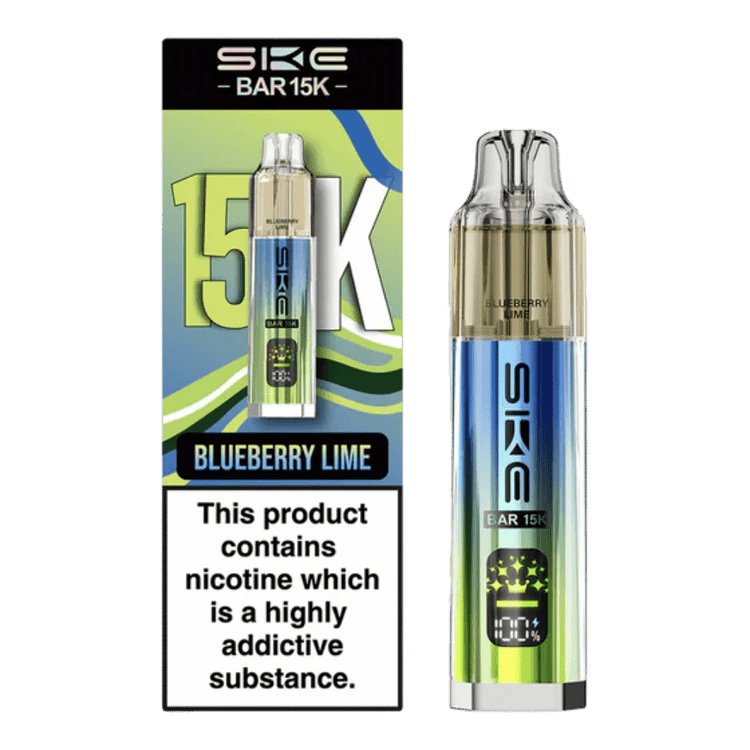 SKE Crystal Bar 15K Prefilled Vape Kit | Crystal Vape - Blueberry Lime-Planet Puff