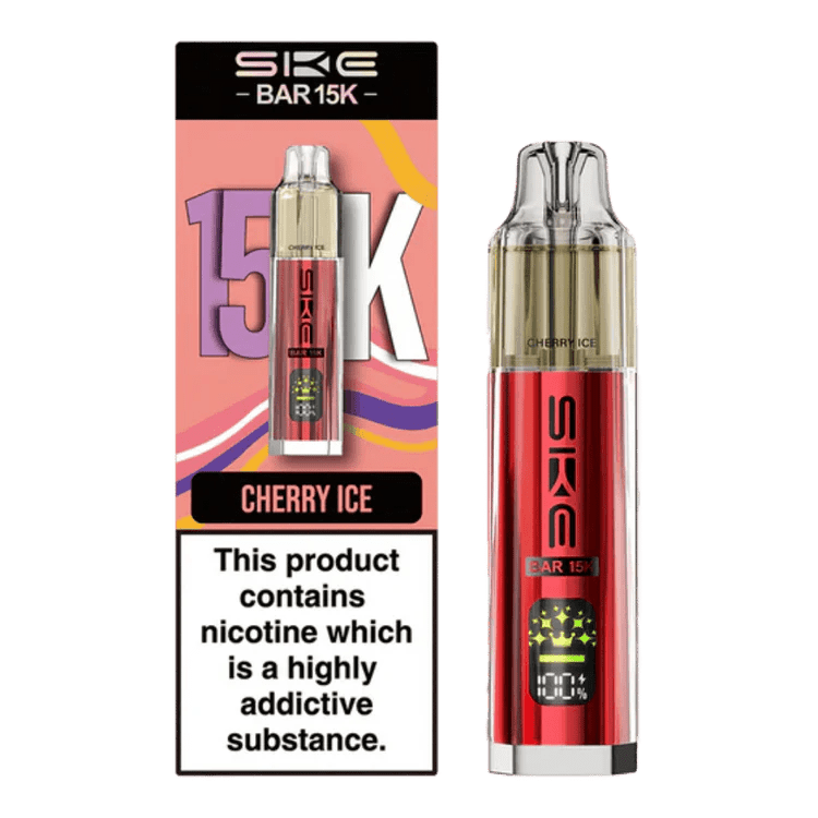 SKE Crystal Bar 15K Prefilled Vape Kit | Crystal Vape - Cherry Ice-Planet Puff