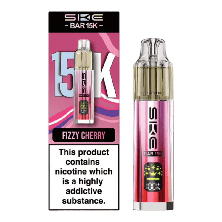 SKE Crystal Bar 15K Prefilled Vape Kit | Crystal Vape - Fizzy Cherry-Planet Puff