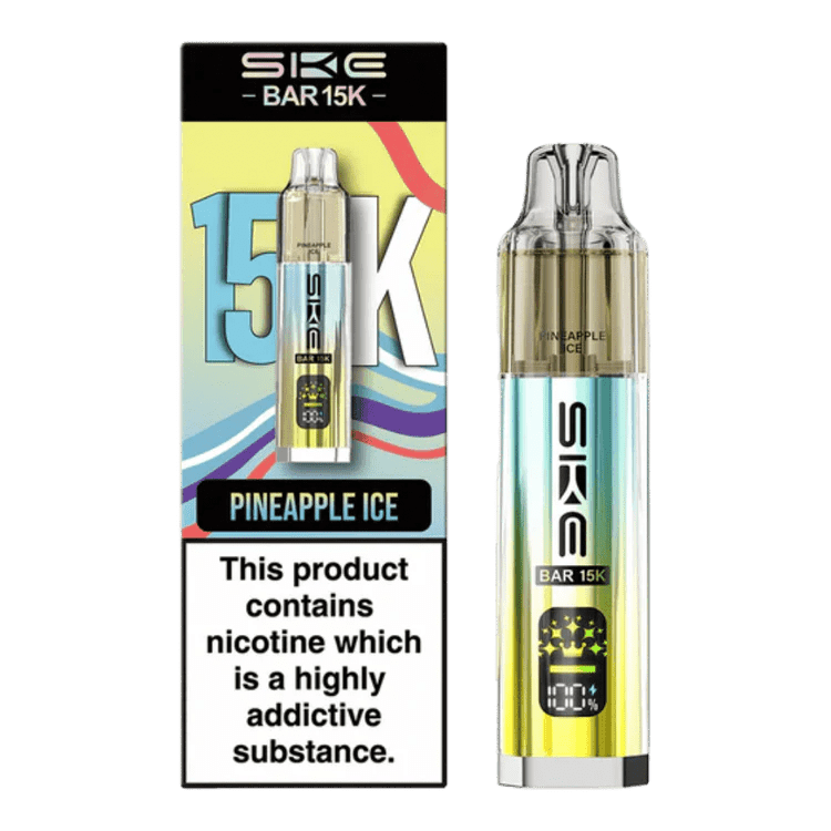 SKE Crystal Bar 15K Prefilled Vape Kit | Crystal Vape - Pineapple Ice-Planet Puff