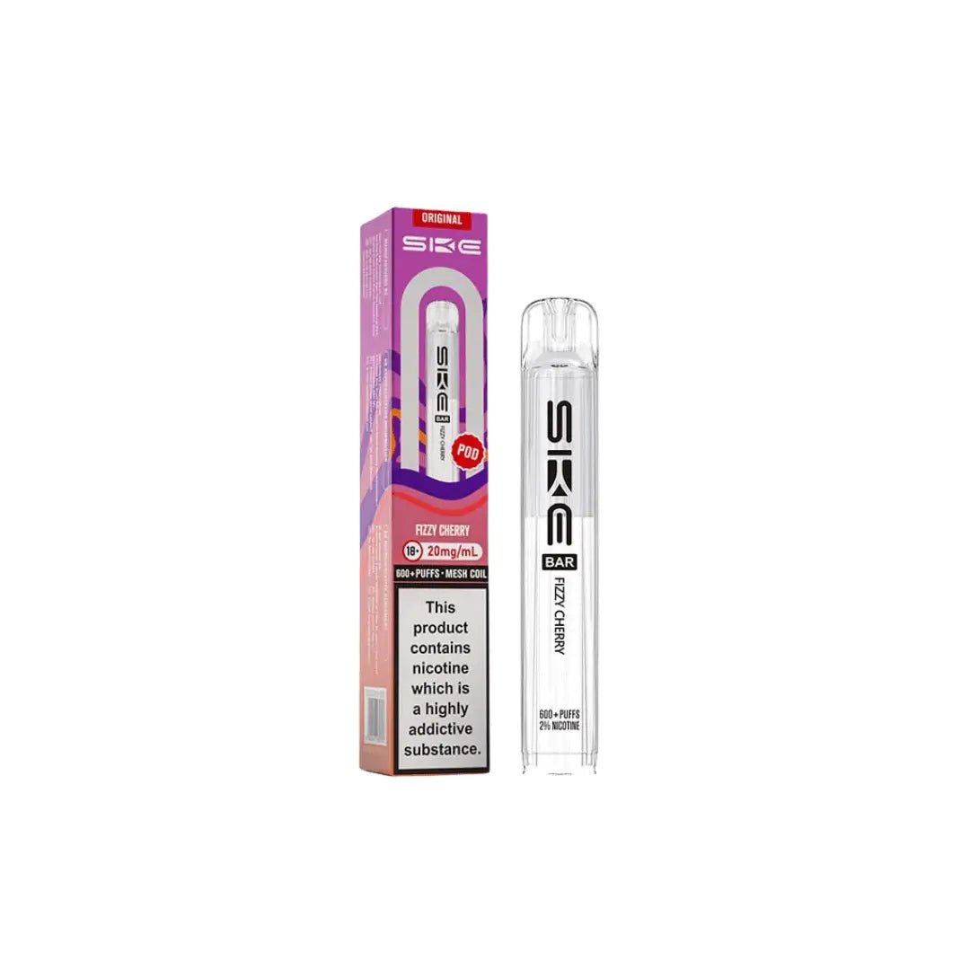 SKE Bar 600 Refill Pods | Crystal Vapes - Fizzy Cherry-Planet Puff