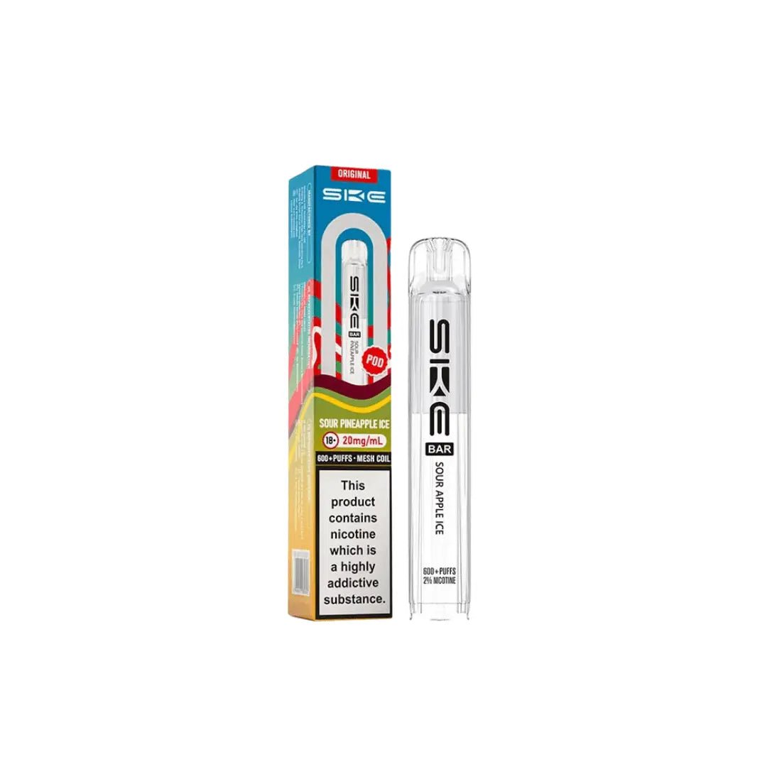 SKE Bar 600 Refill Pods | Crystal Vapes - Sour Pineapple Ice-Planet Puff