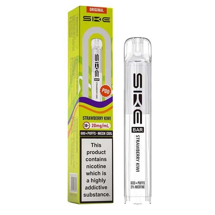 SKE Bar 600 Refill Pods | Crystal Vapes - Strawberry Kiwi-Planet Puff