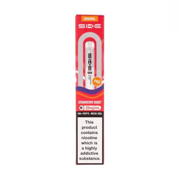 SKE Bar 600 Refill Pods | Crystal Vapes - Strawberry Raspberry-Planet Puff