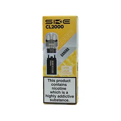 SKE Crystal CL2000 Refill Pods -Banana-Planet Puff